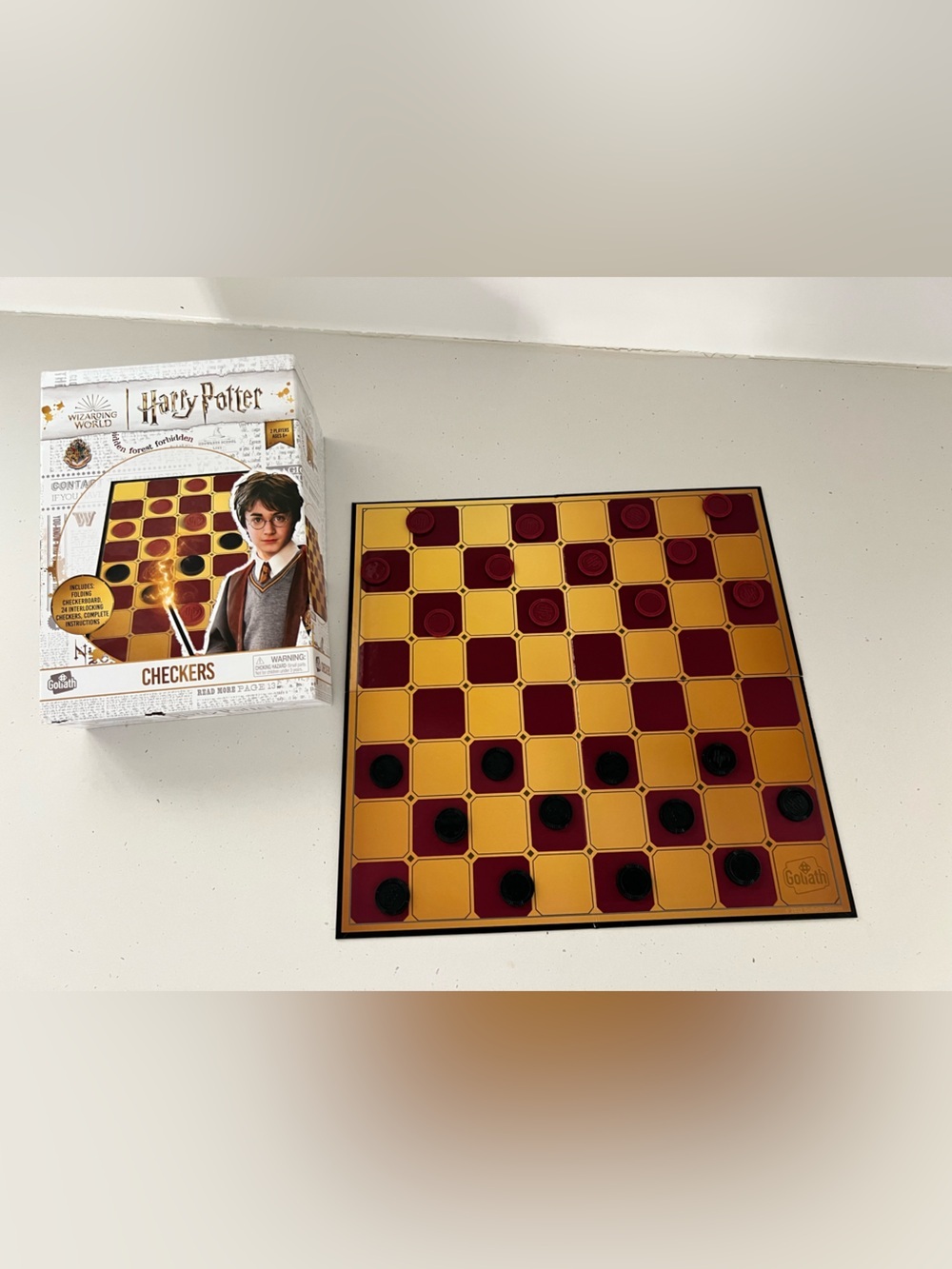 Harry Potter Wizarding World Checkers Game Family Board Game